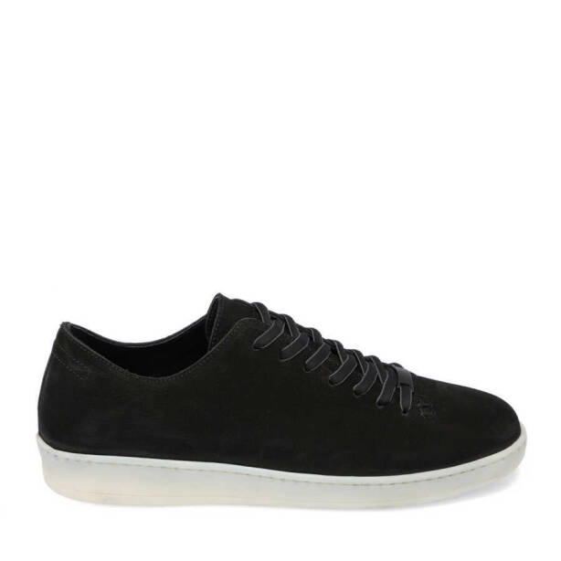 Siyah Nubuk Deri Erkek Sneaker - E24I1AY56831-A64 - 3