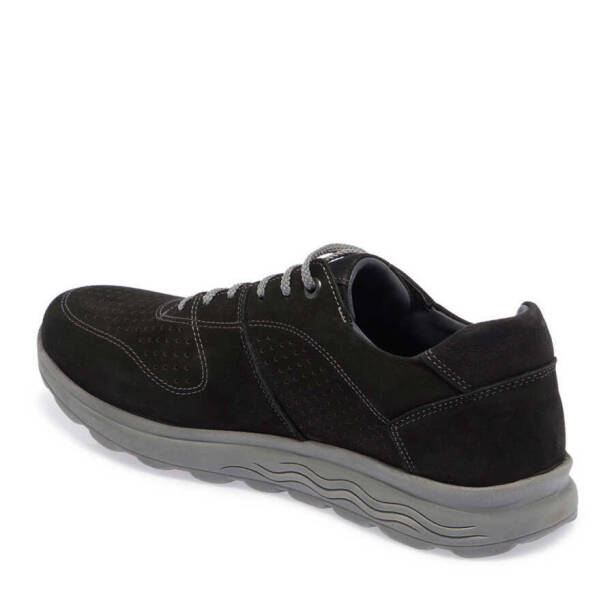 Siyah Nubuk Deri Erkek Sneaker - E24I1AY56858-A64 - 2