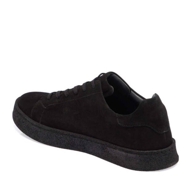 Siyah Hakiki Nubuk Deri Erkek Sneaker - E24I1AY56895-A64 - 3