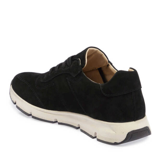 Siyah Nubuk Deri Erkek Sneaker - E24I1AY56899-A64 - 2