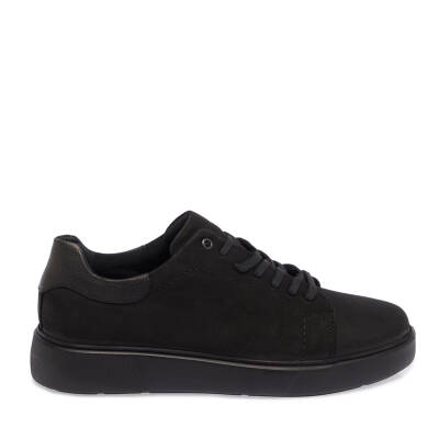  Siyah Nubuk Deri Erkek Sneaker - E24I1AY56902-A64 - 3