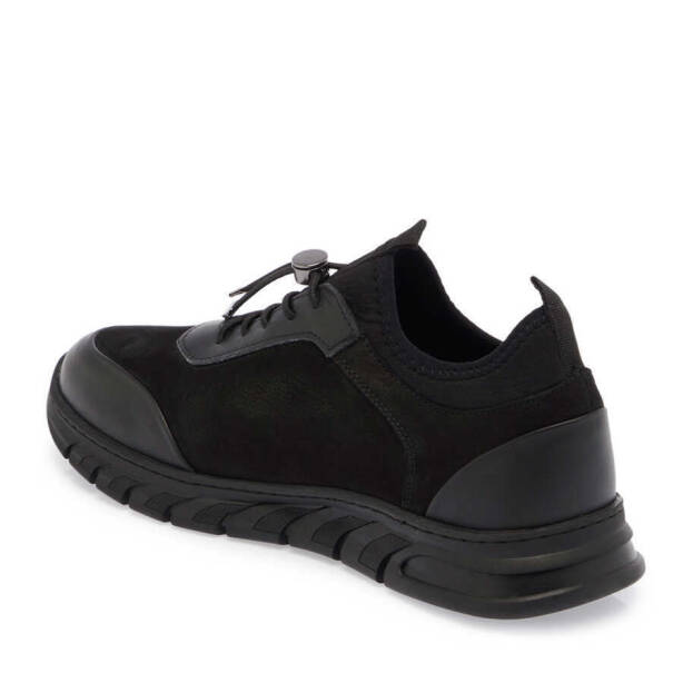Siyah Nubuk Deri Erkek Sneaker - E24S1AY56981-A64 - 2