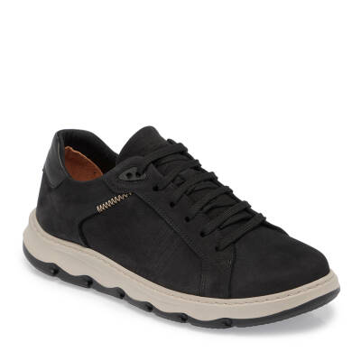  Siyah Nubuk Deri Erkek Sneaker - E24S1AY57012-A64 