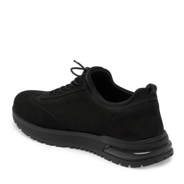 Siyah Nubuk Deri Erkek Sneaker - E24S1AY57028-A64 - 2