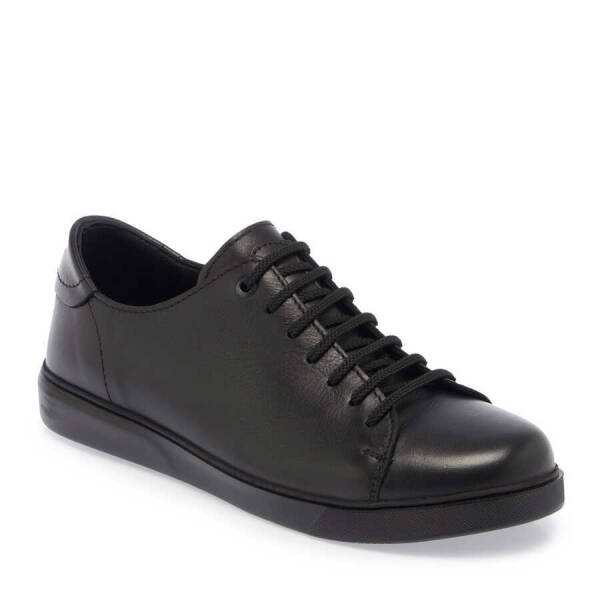 Siyah Nubuk Deri Erkek Sneaker - E24S1AY57093-A23 - 1