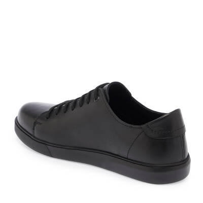  Siyah Nubuk Deri Erkek Sneaker - E24S1AY57093-A23 | Siyah - 2