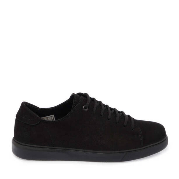 Siyah Nubuk Deri Erkek Sneaker - E24S1AY57093-A64 - 3