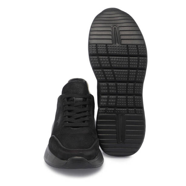 Siyah Nubuk Deri Erkek Sneaker - E25I1AY57196-A64 - 4