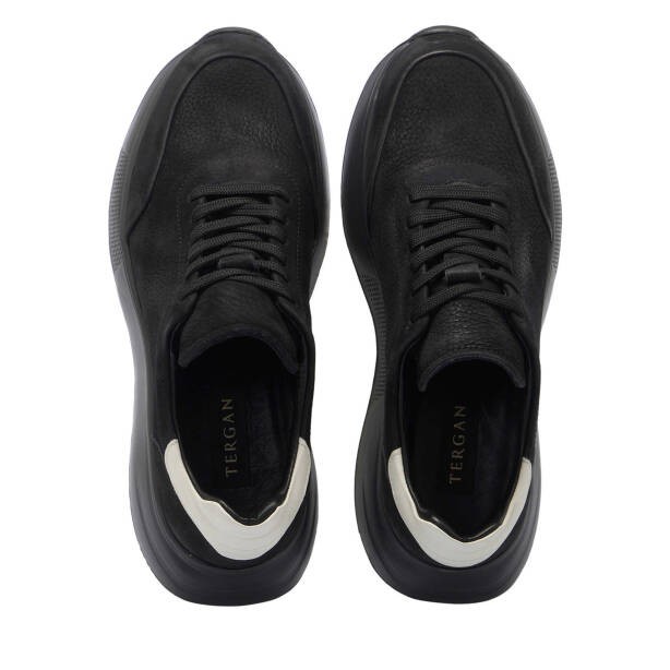 Siyah Nubuk Deri Erkek Sneaker - E25I1AY57196-A64 - 5