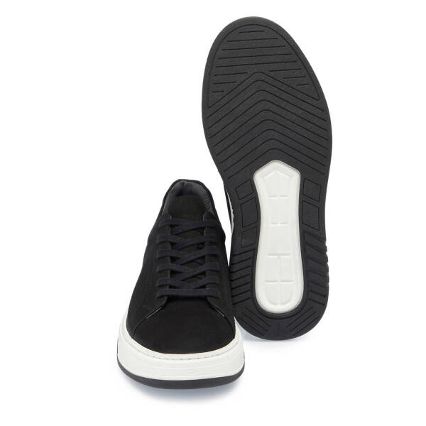Siyah Hakiki Nubuk Deri Erkek Sneaker - E25I1AY57231-A64 - 4