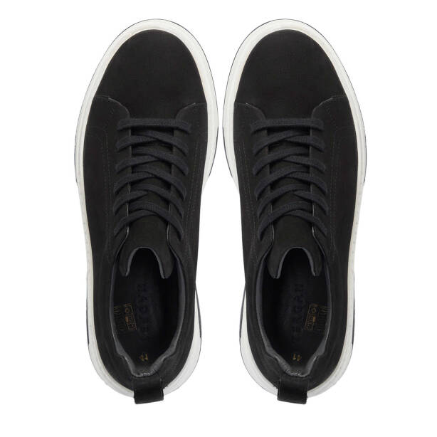 Siyah Hakiki Nubuk Deri Erkek Sneaker - E25I1AY57231-A64 - 5