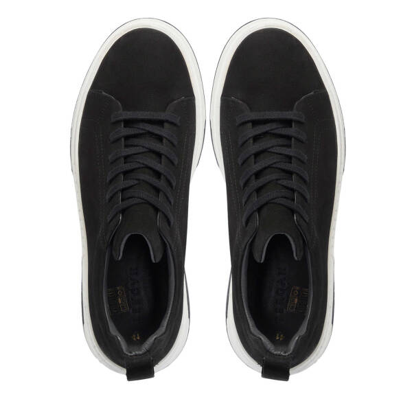 Siyah Hakiki Nubuk Deri Erkek Sneaker - E25I1AY57231-A64 - 5