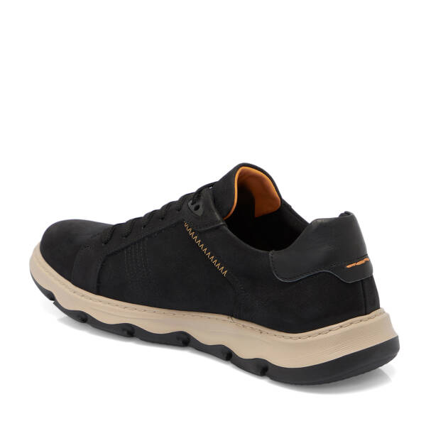 Siyah Nubuk Deri Erkek Sneaker - E25S1AY57428-A64 - 2
