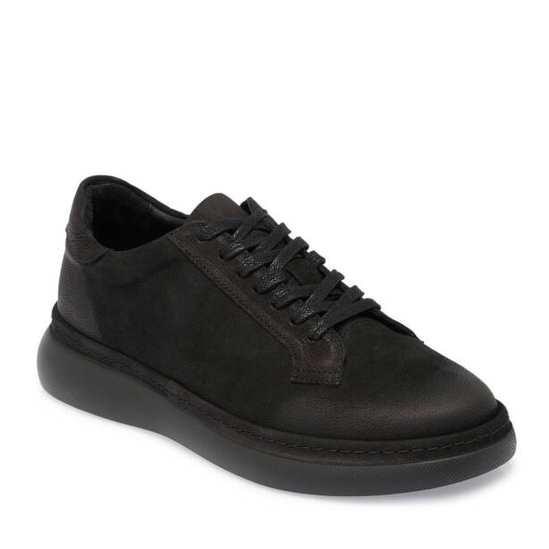 Siyah Nubuk Deri Erkek Sneaker - E25S1AY57471-A64 