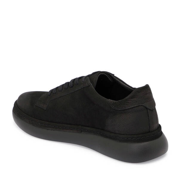 Siyah Nubuk Deri Erkek Sneaker - E25S1AY57471-A64 - 2