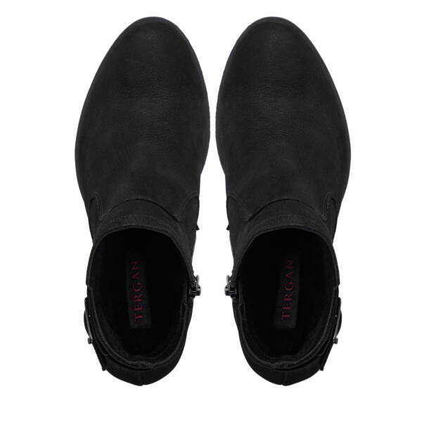 Siyah Nubuk Deri Kadın Bot - K25K1BT68226-A64 - 5