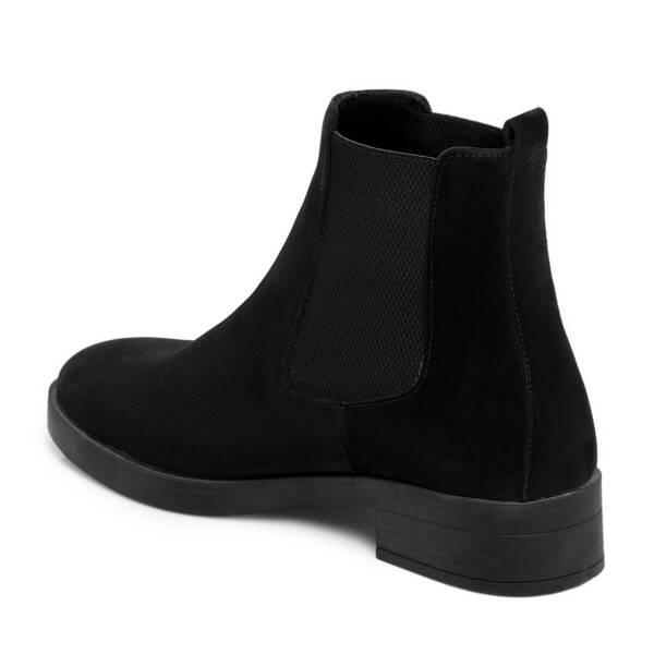 Siyah Hakiki Nubuk Deri Kadın Bot - K25K1BT68504-A64 - 3