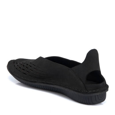  Siyah Nubuk Deri Kadın Casual Ayakkabı - K21Y1AY65480-A64 - 2