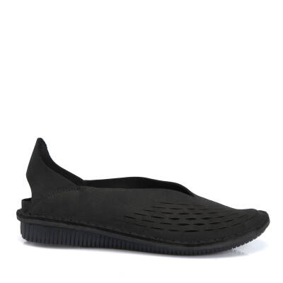  Siyah Nubuk Deri Kadın Casual Ayakkabı - K21Y1AY65480-A64 - 3