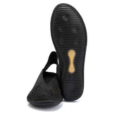  Siyah Nubuk Deri Kadın Casual Ayakkabı - K21Y1AY65480-A64 - 4