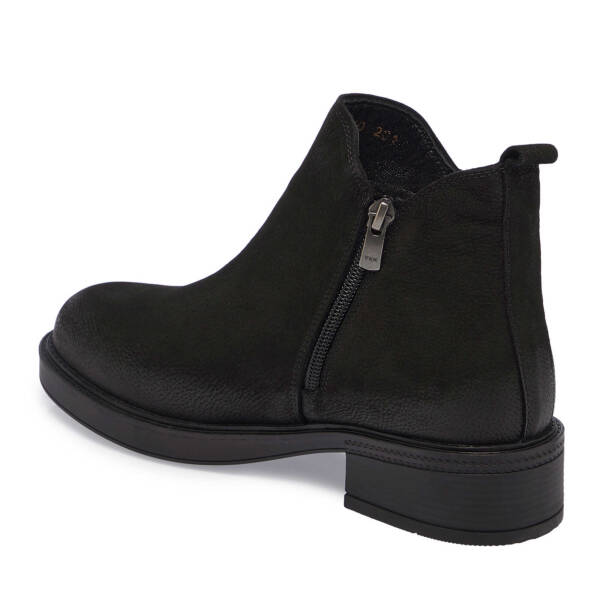 Siyah Nubuk Deri Kadın Casual Bot - K24K1BT67508-A64 - 2