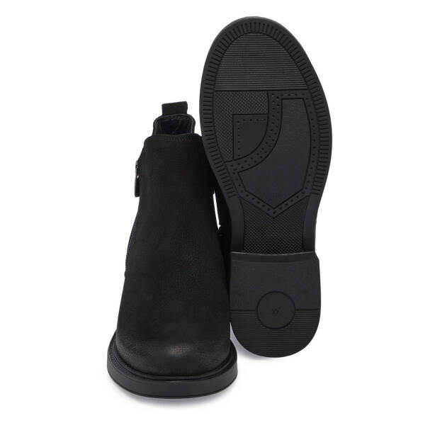 Siyah Nubuk Deri Kadın Casual Bot - K24K1BT67508-A64 - 4