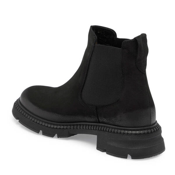 Siyah Nubuk Deri Kadın Casual Bot - K24K1BT67509-A64 - 2