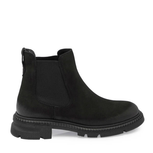 Siyah Nubuk Deri Kadın Casual Bot - K24K1BT67509-A64 - 3