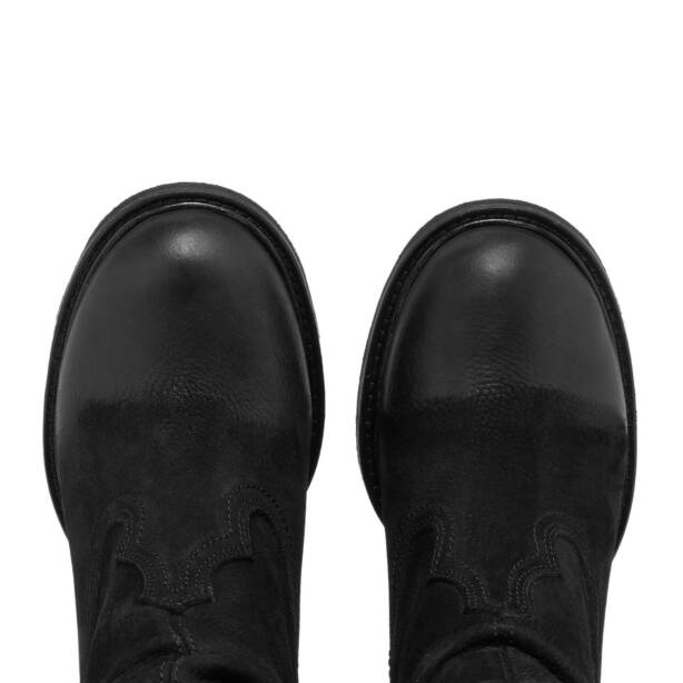 Siyah Nubuk Deri Kadın Casual Bot - K24K1BT67590-A64 - 5