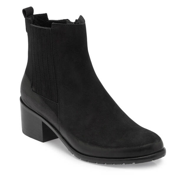 Siyah Nubuk Deri Kadın Klasik Bot - K24K1BT67567-A64 