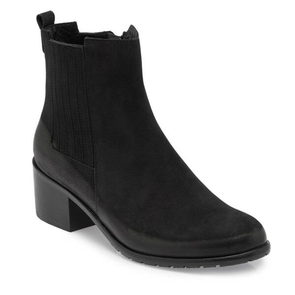 Siyah Nubuk Deri Kadın Klasik Bot - K24K1BT67567-A64 - 1