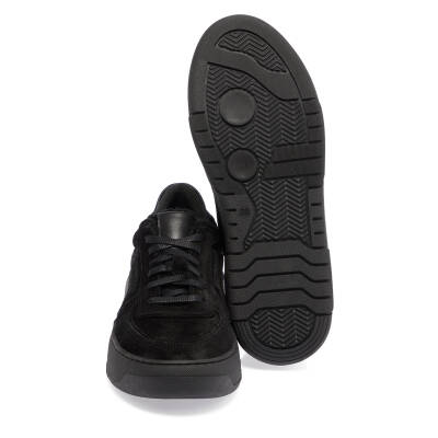  Siyah Nubuk Deri Kadın Sneaker - K23S1AY66907-A64 - 4