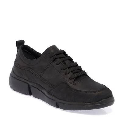  Siyah Nubuk Deri Kadın Sneaker - K23S1AY66982-A64 