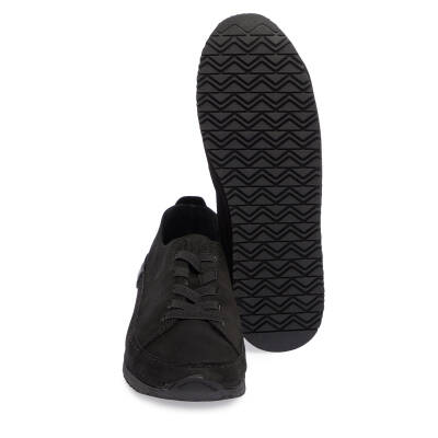 Siyah Nubuk Deri Kadın Sneaker - K24I1AY67268-A64 - 4
