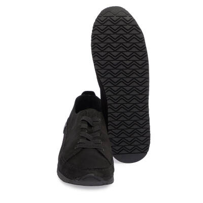  Siyah Nubuk Deri Kadın Sneaker - K24I1AY67268-A64 - 4