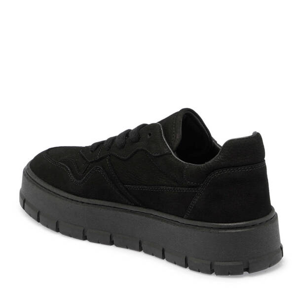 Siyah Nubuk Deri Kadın Sneaker - K24S1AY67591-A64 - 2