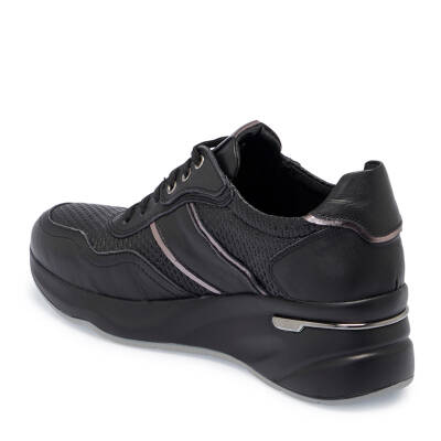  Siyah Nubuk Deri Kadın Sneaker - K25I1AY67944-A23 - 2