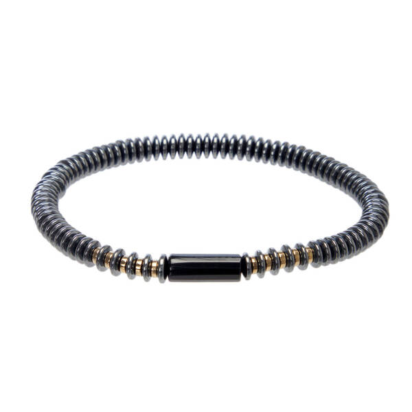 Siyah Onix Erkek Bileklik - E1BLK0410477-D62 - 1