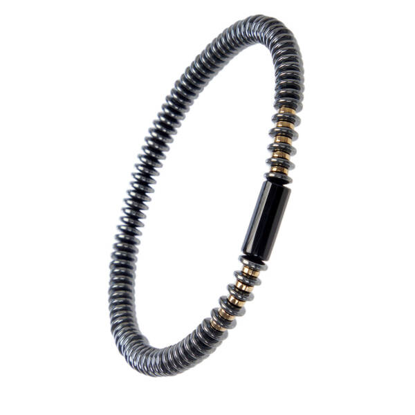 Siyah Onix Erkek Bileklik - E1BLK0410477-D62 - 2