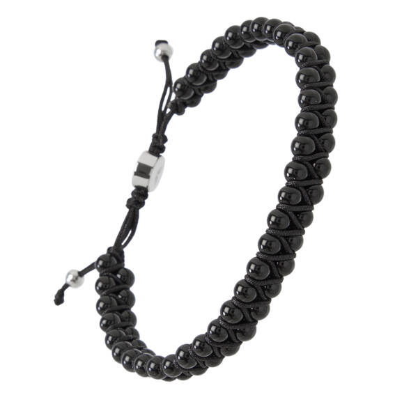 Siyah Onix Erkek Bileklik - E1BLK0410505-D62 - 2