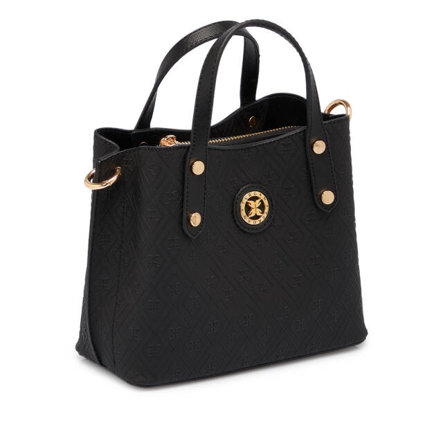 Siyah Print Kadın Çapraz Askılı Çanta - S1WPR0000806-R0P - Tergan