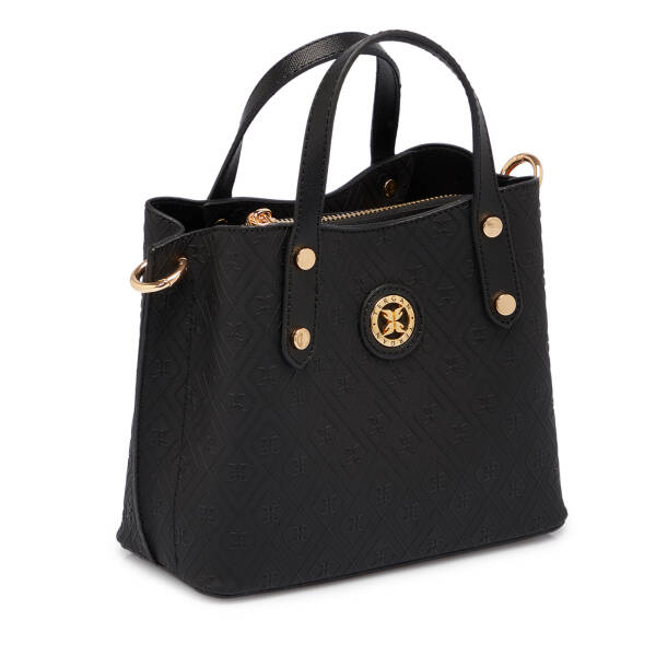 Siyah Print Kadın Çapraz Askılı Çanta - S1WPR0000806-R0P - 2