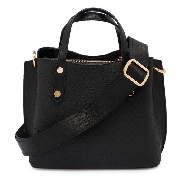 Siyah Print Kadın Çapraz Askılı Çanta - S1WPR0000806-R0P - Tergan