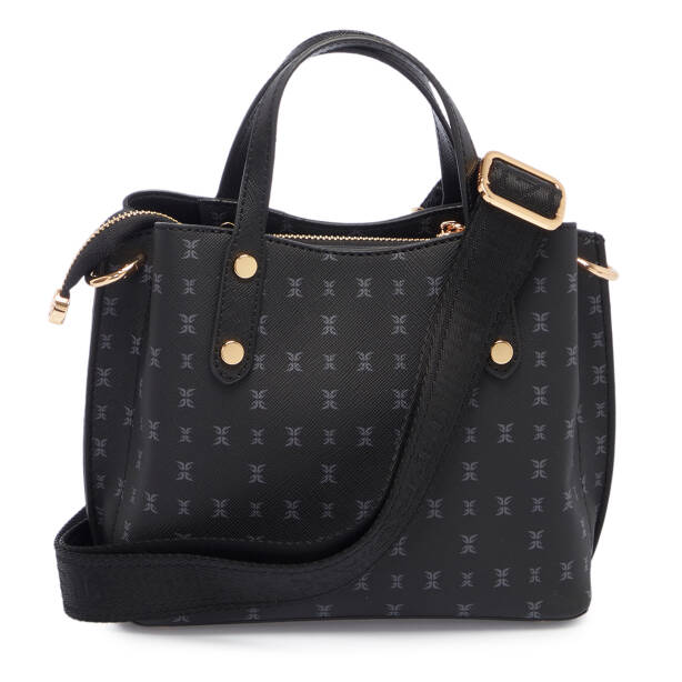 Siyah Print Kadın Çapraz Askılı Çanta - S1WPR0000806-T0E - Tergan