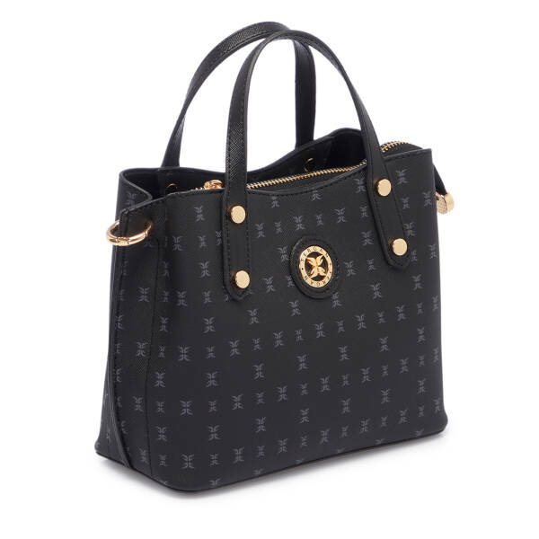 Siyah Print Kadın Çapraz Askılı Çanta - S1WPR0000806-T0E - 2