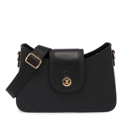 Siyah Print Kadın Çapraz Askılı Çanta - S24K1PR09153-R0P 