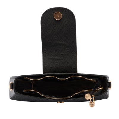 Siyah Print Kadın Çapraz Askılı Çanta - S24K1PR09153-R0P - 4