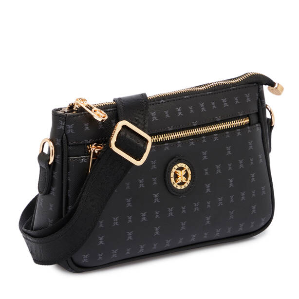 Siyah Print Kadın Çapraz Askılı Çanta - S25K1PR09183-T0E - 2