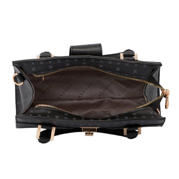 Siyah Print Kadın Çapraz Askılı Çanta - S25K1PR09184-T0E - 4