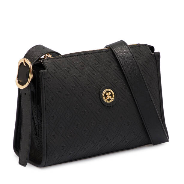 Siyah Print Kadın Çapraz Askılı Çanta - S25K1PR09186-R0P - 2